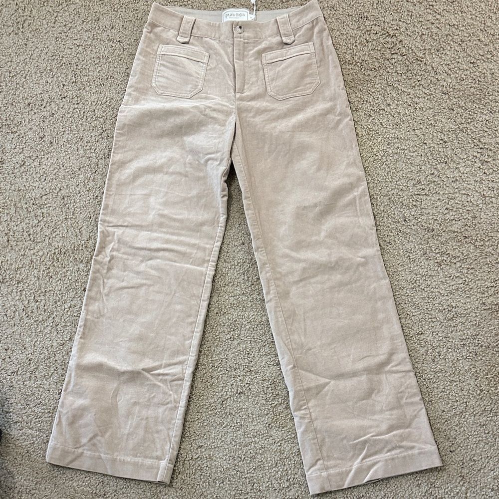 NWT Golden Brown The Label Velvet Pants